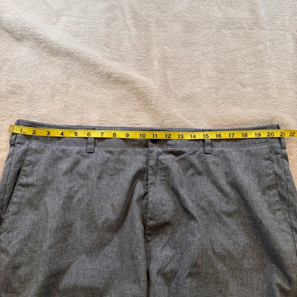 Ben Hogan Golf Shorts Mens Gray Heather Performance Stretch‎ Flat Front Sz 42